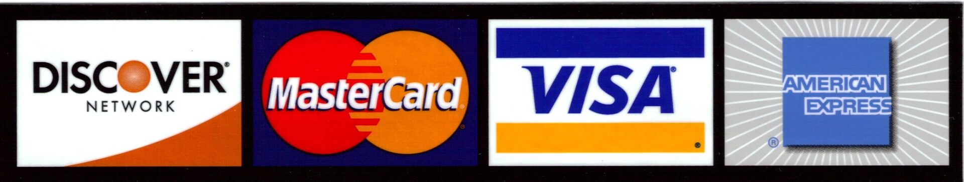 A close up of two logos for visa and mastercard